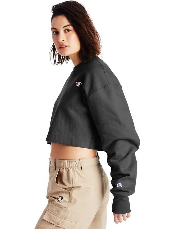 Champion reverse weave online cropped cut off crew